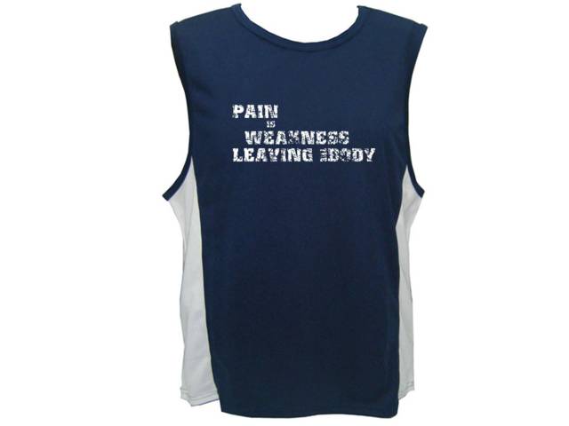 Pain is weakness leaving the body Marines sports tank top